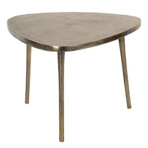 Aluminiový odkládací stolek ve zlaté barvě Asymétrique - 77*77*54 cm 50422L obraz