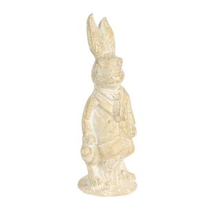 Velikonoční dekorace králíka v krémovo-žlutém provedení Métallique - 4*4*11 cm 6PR3078W obraz