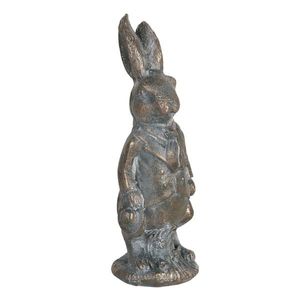 Hnědá metalická dekorace králíka Métallique - 4*4*11 cm 6PR3091CH obraz