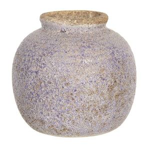 Retro váza s nádechem fialové a odřeninami - Ø 8*8 cm 6CE1218 obraz