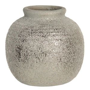 Šedivá váza Kelly s patinou a odřeninami - Ø 8*8 cm 6CE1219 obraz