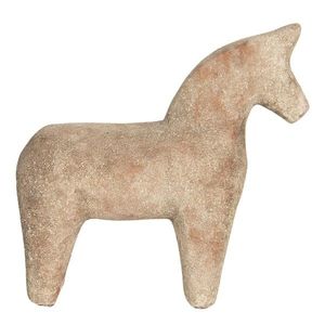 Keramická dekorace koně v hnědo-cihlovém provedení - 21*7*20 cm 6CE1221 obraz