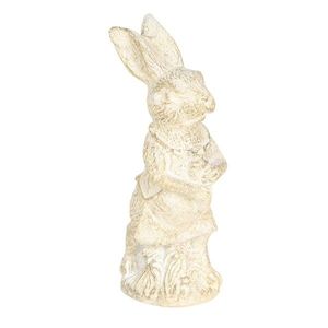 Dekorace béžový králík s patinou - 4*4*11 cm 6PR3079W obraz