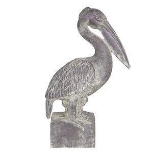 Dekorace pelikán s patinou - 23*13*37 cm 6PR3205 obraz