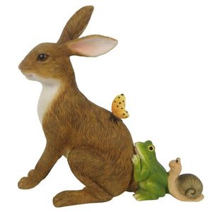 Velikonoční dekorace králíka se zvířátky - 14*5*13 cm 6PR3270 obraz