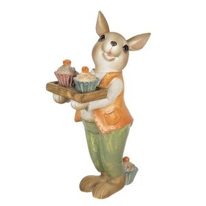 Velikonoční dekorace králíka s muffiny - 11*6*16 cm 6PR3303 obraz