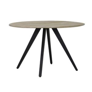 Kulatý jídelní stůl s dřevěnou deskou z mangového dřeva Magnifera - Ø 120*78 cm 6743984 obraz