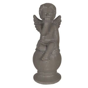 Vintage soška andílka sedícího na kouli - 16*15*38cm 6CE1241 obraz