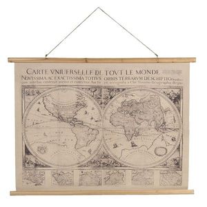 Nástěnná mapa světa obě polokoule s latinským popisem - 100*2*75 cm 5WK0041 obraz