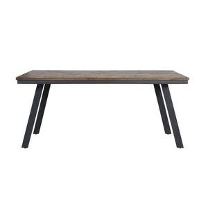 Jídelní stůl s dřevěnou deskou Ceira - 180*90*78 cm 6735227 obraz