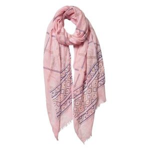 Růžový šátek s ornamenty - 70*180 cm JZSC0532 obraz