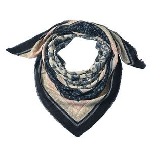 Béžový šátek s ornamenty - 140*40 cm JZSC0546BL obraz