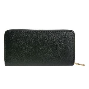 Černá koženková peněženka - 10*19 cm JZWA0086 obraz