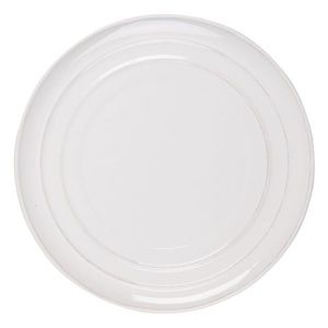 Bílý vroubkovaný talíř Romantic Intense - Ø 28*3 cm RIFP obraz