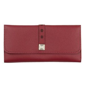 Červená peněženka Flower se stříbrným zapínáním - 19*9 cm JZWA0115R obraz