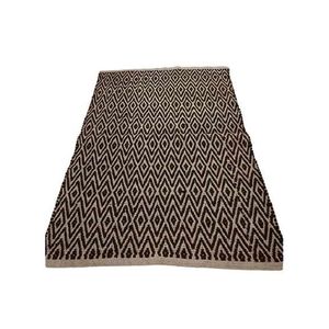 Přírodní jutový koberec s černým Diamond vzorem - 120*180cm 118521 obraz