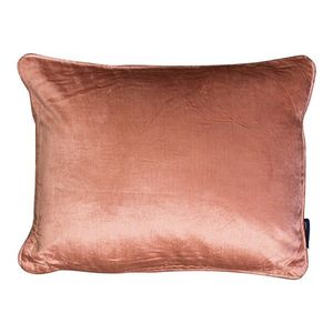 Růžový sametový polštář Rosa - 35*45*10cm SWHKFR obraz