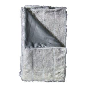 Světle šedý chlupatý hotelový běhoun na postel Tiara - 240*100*3cm FXHRB obraz