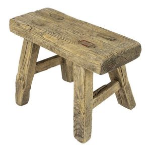 Stolička z recyklovaného jilmového dřeva - 25*23*20cm LCEVB obraz