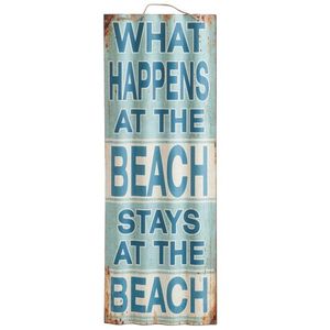 Závěsná kovová cedule The Beach - 40*2, 5*126 cm 72451 obraz