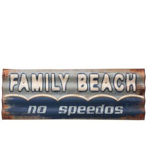 Kovová cedule Family Beach - 111, 5*2, 5*40 cm 72453 obraz