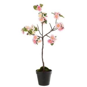 Dekorace umělý růžový kvetoucí stromek Blossom - 20*20*50 cm 12503 obraz