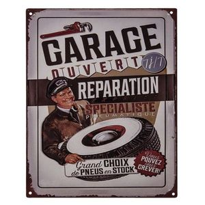 Nástěnná kovová cedule Garage Reparation - 25*20 cm 6Y4352 obraz