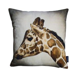 Sametový polštář se žirafou - 45*45*10cm MRKSFJG obraz