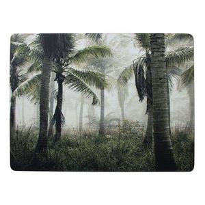 4k pevné korkové prostírání s palmami Jungle in Fog - 30*40*0, 4cm SCPMJM obraz