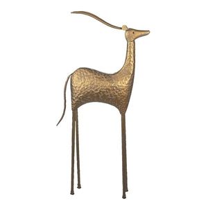 Zlatá dekorativní kovová socha Antilopa - 50*21*130 cm 5Y0880 obraz