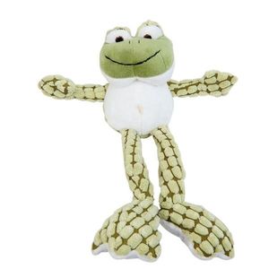 Zeleno bílá plyšová žába Frog - 22*7 cm TW0367 obraz