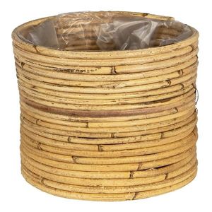 Oválný košík / květináč Alma z bambusových tyček - Ø 21*17 cm 6RO0541 obraz