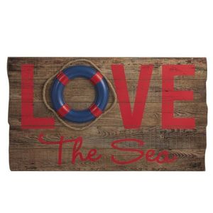 Dřevěná nástěnná 3D cedule Love the Sea - 70*40*5cm 93561 obraz