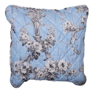 Modrý vintage povlak na polštář s květinami - 40*40 cm Q192.020 obraz