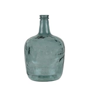 Modrá skleněná váza z recyklovaného skla 8L - Ø21*36cm AGGGFG8 obraz