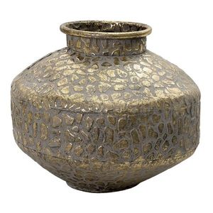 Zlatá antik dekorační váza Gemma - Ø 27*21 cm 6Y4528 obraz