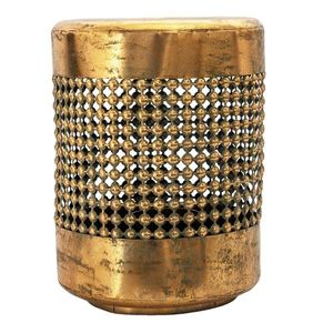 Kovová lucerna se zlatou patinou Aubree - Ø 29*38 cm 6Y4533 obraz