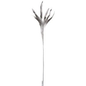 Dekorační stříbrná květina se třpytkami Horns - 26*90cm 97262 obraz