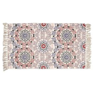 Bavlněný koberec s barevnými ornamenty a třásněmi - 70*120 cm KT080.055 obraz