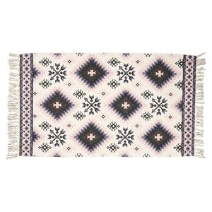 Bavlněný koberec s barevnými ornamenty a třásněmi - 140*200 cm KT080.056L obraz