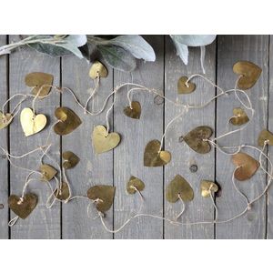 Závěsná girlanda s bronzovými srdíčky Hearts - 150cm 52078-13 obraz