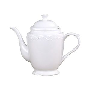 Porcelánová čajová konvice s krajkou Provence lace - 12*20 cm/ 0.9L 63131-01 obraz