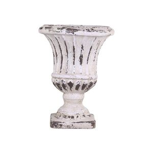 Krémový antik obal na květináč/ váza s patinou L - Ø 32*42cm 65059719 (65597-19) obraz