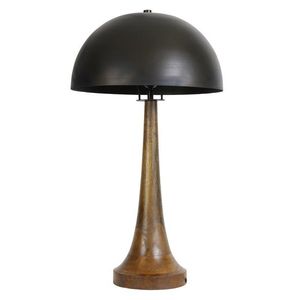 Dřevěná stolní lampa Jovany oil - Ø40*72cm / E27 1865412 obraz