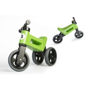 Teddies Funny Wheels Sport 2v1 zelené s gumovými koly obraz