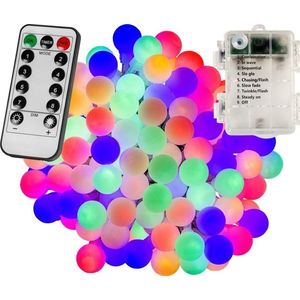 VOLTRONIC® Párty LED osvětlení 20m - barevné 200 diod - BATERIE ovladač obraz