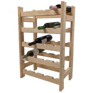 Dřevěný stojan na víno pro 20 lahví obraz
