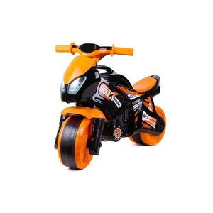 Teddies motorka oranžovo-černá plast 35x53x74cm obraz