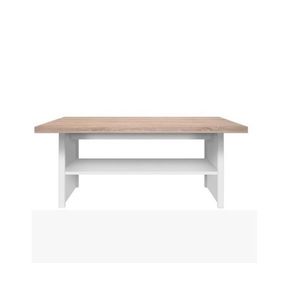 SANGIR konferenční stolek, bílá/dub sonoma obraz