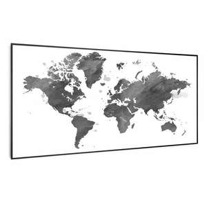 Klarstein Wonderwall Air Art Smart, infračervený ohřívač, černá mapa, 120 x 60 cm, 700 W obraz